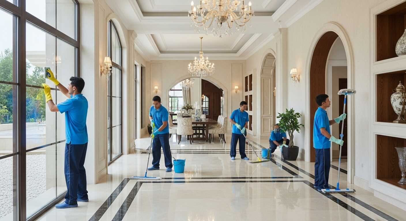 تنظيف الفلل والقصور