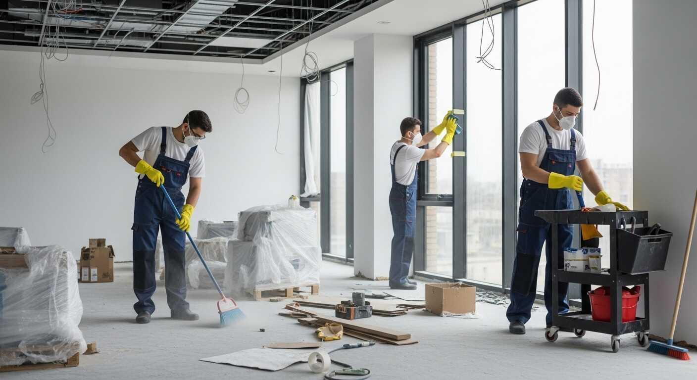 تنظيف ما بعد البناء