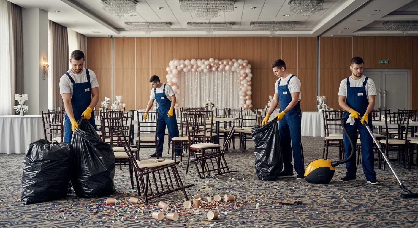 تنظيف ما بعد المناسبات