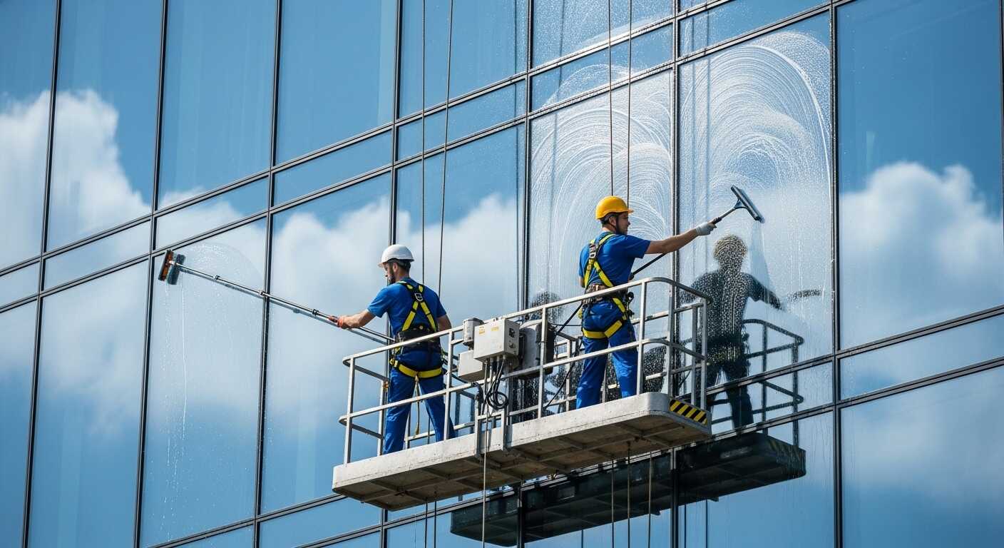 تنظيف واجهات المباني