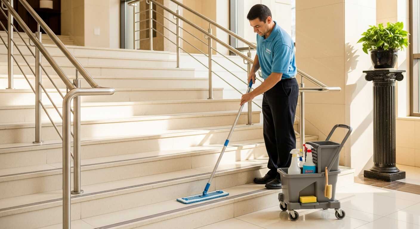 تنظيف السلالم