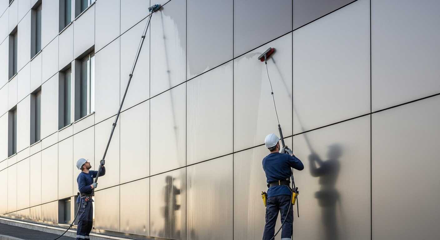 تنظيف واجهات مركبة